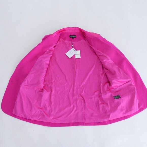 Generation Love New York Cori Hot Pink Single Button Tuxedo Blazer L - Picture 14 of 14